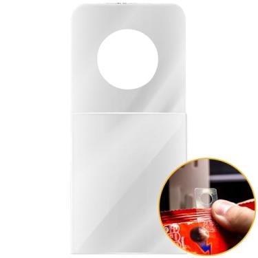 Imagem de NEOBRASIL - Hang Tab Flex Gancho Adesivo - Expositor para Loja, Gancho Expositório, Adesivo para Organização, Fita PET Reciclável, Prateleiras e Gancheira - Transparente - Suportam 350gr - 1000un