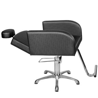 Imagem de Cadeira Poltrona de Cabeleireiro Recl Destak Preto Facto