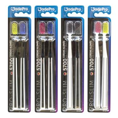 Imagem de KIT Escova de Dente Jadepro 5700 Cerdas C/ 04 Kit C/2un