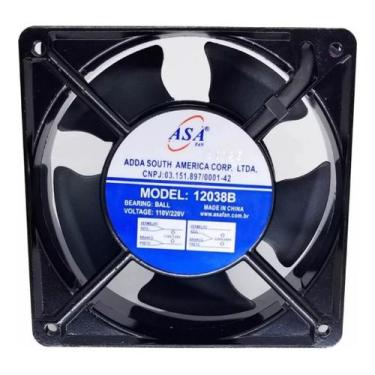 Imagem de Mini Ventilador Cooler Ventoinha 120X120x38 110V 220V  3 Und - Asa Fan