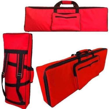 Imagem de Capa Master Luxo Teclado Roland Juno Di Acolchoada Vermelha