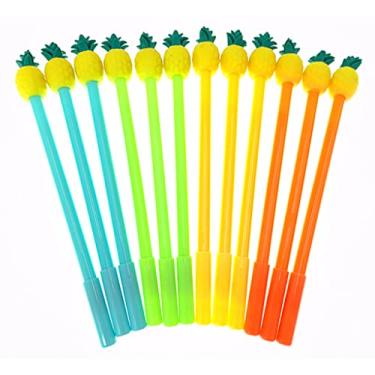 Imagem de 12 peças de caneta esferográfica de gel de quatro folhas de trevo (4 cores) da Alimitopia, Style 4#