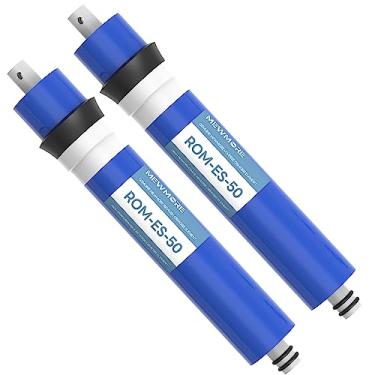Imagem de MewMore Membrana RO 50 GPD, elemento de substituição de filtro de membrana de osmose reversa de 29,8 cm x 4,4 cm para sistema de filtragem de purificador de filtro de água potável RO embaixo da pia,