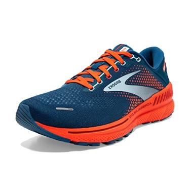 Imagem de Brooks Tênis de corrida masculino Adrenaline GTS 22 Supportive, Azul/azul-claro/laranja, 13