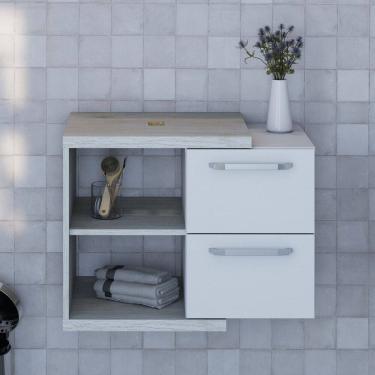 Imagem de Armário Gabinete Nexus 65cm Contemporâneo Snow/Branco Chess