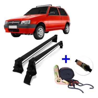 Imagem de Rack de teto fiat uno mille 2p 1984 a 2013 + cinta catraca