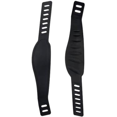 Imagem de 2 peças de tiras de pedal de bicicleta para exercícios, alça universal de comprimento ajustável para a maioria dos pedais de bicicleta, bicicleta para exercícios em casa ou academia (estilo 2)