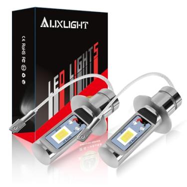 Imagem de AUXLIGHT Lâmpadas DRL de luz de neblina LED H3, 3000 lúmens de substituição de lâmpadas extremamente brilhantes para carros, caminhões, 6000K xenon branco