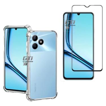 Imagem de Kit Capa Anti Impacto e Película De Vidro 3D 9D Para Realme Note 50