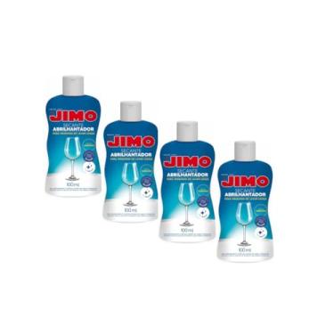 Imagem de Kit 4 Un Jimo Secante Abrilhantador 100ml Para Máquina de Lavar Louças