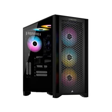 Imagem de Corsair Vengeance i7300 Series Gaming PC - Refrigerado a Ar Intel® Core™ i7 12600K CPU - Gráficos NVIDIA® GeForce RTX™ 3060Ti - Memória CORSAIR Vengeance DDR4 3200 MHz, SSD M.2 NVMe de 1 TB - Preto