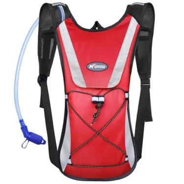 Imagem de Mochila de hidratação com bexiga de hidratação de 2L, leve, isolante, para caminhadas, pacote de hidratação para corrida, ciclismo, caminhada, festival.