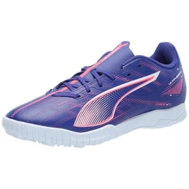 Imagem de PUMA Tênis masculino Ultra 5 Play Turf Trainer chuteiras de futebol, Lápis-lazúli-puma branco brilho pôr do sol, 40