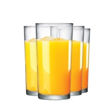 Imagem de Ruvolo Copo de Vidro, Jogo de Copo Long Drink para Água, Suco e Multiuso 255ml, 4 pcs