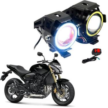 Imagem de Kit Led Farol Milha Moto CB600F HORNET 2005 2006 2007 2008 2009 2010 2