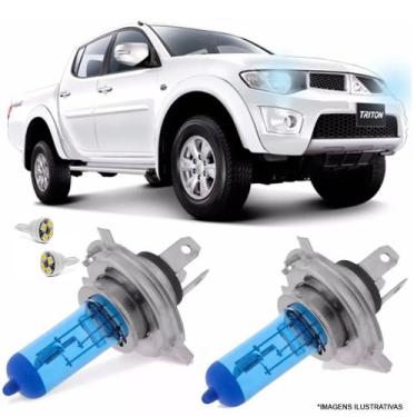 Imagem de Lâmpada Super Branca Farol L200 08 Até 15 Efeito Xenon H4 - Tech One