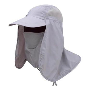 Imagem de Boné Chapéu Pesca Caminhada Com Proteção Uv Mosquito Unissex - Shop