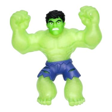 Imagem de Heroes of Goo Jit Zu Glow Surge, Mega Glow Hulk, Super Stretchy Goo Filled Marvel Superhero Hulk with The Power to Glow-in-The-Dark, Stretch Him 3 Times his Size, Collect Them All