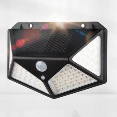 Imagem de Luminária Solar 100 Led Parede Luz Com Sensor a Prova D'Água - BELLATO