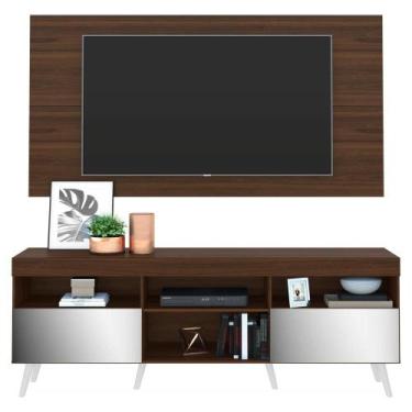 Imagem de Rack com Painel TV 65" Retrô com Espelho Flórida Multimóveis V3138, Du