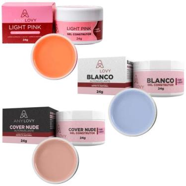 Imagem de Kit 3 Géis Anylovy 24g: Versatilidade e Qualidade para Suas Unhas, Gel