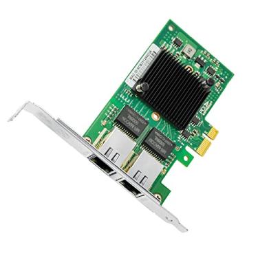Imagem de Placa de rede Gigabit com chip Intel I350 Dual RJ45 Porta PCI Express 2.1 X4 Ethernet Card com perfil baixo para Windows/Windows Server/Linux Compare com Intel I350-T2 NIC
