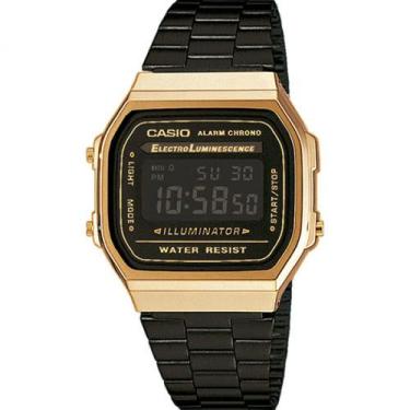 Imagem de Relógio Casio Vintage Digital - A168wegb-1bdf, Preto, Aço, resina, Dig