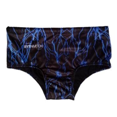 Imagem de Sunga de Natação Basica Adulto Rajado Rythmoon, Azul, G