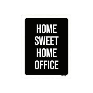 Imagem de Kit 5 Placas Decorativa - Home Sweet Home Office - Sinalico.Com