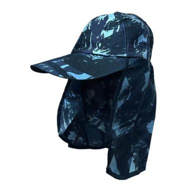 Imagem de Boné com Protetor Nuca Pescoço Aba Contra Sol Pesca Escolha a Cor - Ca