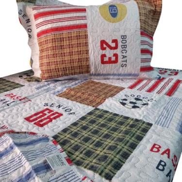 Imagem de Cobre Leito DuplaFace Colcha Solteiro Infantil Menina Menino - Rozac, 