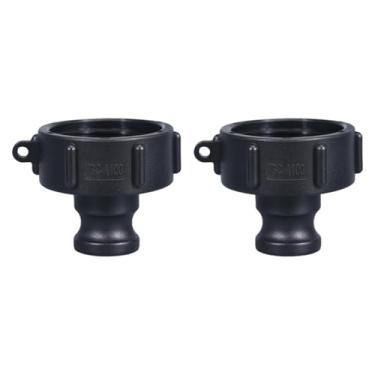 Imagem de Generic Adaptador de tanque de água IBC Tote Acessório IBC Tote Conector de de rosca fina e grossa para irrigação de jardim com balde de tonelada, A100