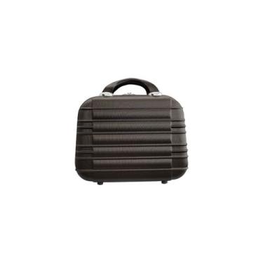 Imagem de Frasqueira de viagem maleta necessaire rígida abs - CHX, Marrom, P
