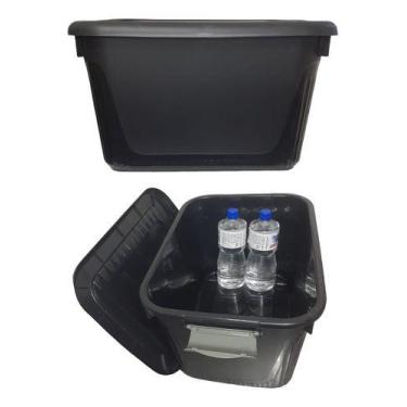 Imagem de Caixa Organizadora Multiuso Grande 30l Com Tampa E Travas - Plasnortho