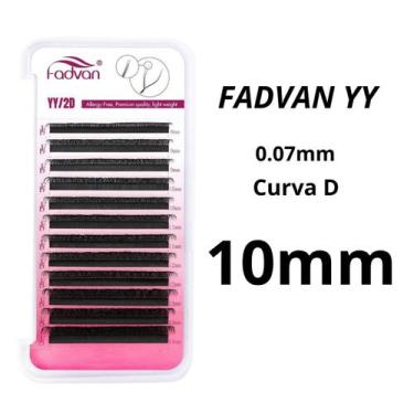 Imagem de Cílios Fadvan Volume Brasileiro Fio Y Curva D/C Mix 8-14mm E Tamanhos 