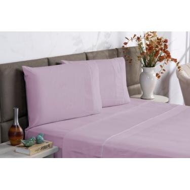 Imagem de Jogo cama charme p.palito casal 4 pecas - rosa - Enxovais Aquarela LTD
