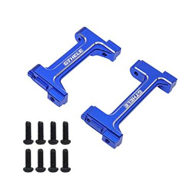 Imagem de GTHELE Aluminum Front&Rear Bumper Mounts Set for Traxxas TRX4M Upgrade Parts 1/18 RC Crawler Car (Dark Blue)