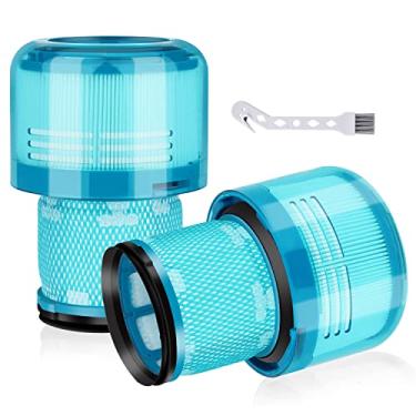 Imagem de Pacote com 2 filtros de substituição para aspirador de pó sem fio V15 Detect, V15 Detect +, V11 Torque Drive, V11 Animal, SV14 Stick Cordless Stick, substitui a peça número 970013-02