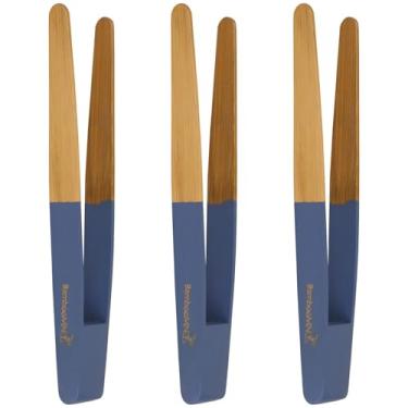 Imagem de Pinças reutilizáveis de bambu coloridas "A" – vários tamanhos, 7.9" Inches - Blue, Blue - 7.9" Inches, 3