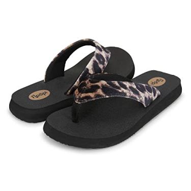 Imagem de Floopi Chinelos para mulheres, tapete de ioga, tanga feminina, sandálias femininas de praia, com sola antiderrapante para uso interno e externo, 3 - leopardo, 35