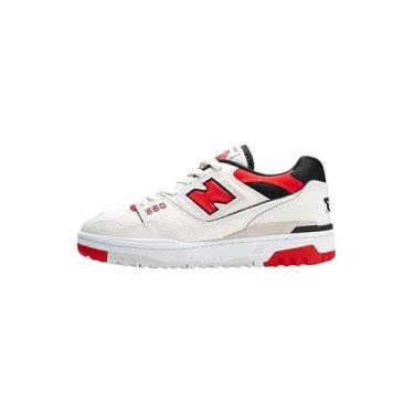 Imagem de New Balance Tênis masculino 550, Vermelho, branco., 42