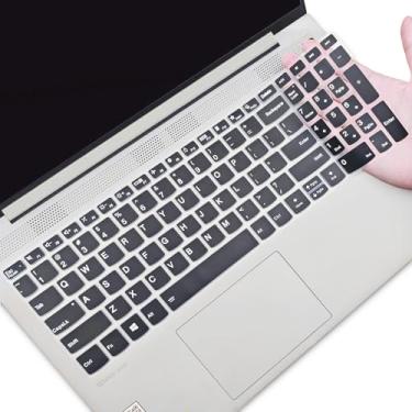 Imagem de YongMai Capa de teclado para Lenovo Yoga 7i 39.6 cm, "Lenovo Flex 5 15.6, IdeaPad 3 3i 15.6, ThinkBook 15 G2 G3 15p, ThinkBook Gen 4 15.6 (preto)