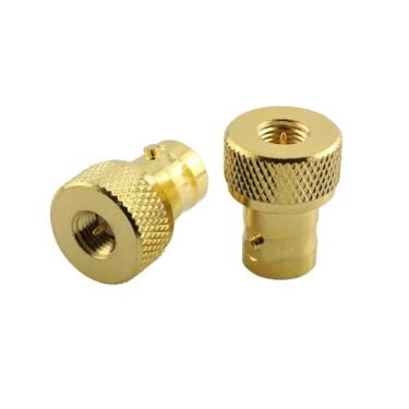 Imagem de DHT Electronics 2 peças de adaptador coaxial RF SMA macho para BNC fêmea banhado a ouro