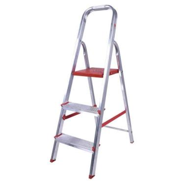 Imagem de Escada doméstica em alumínio 3 degraus - Worker