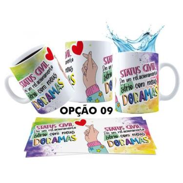 Imagem de Caneca 325ml Dorama Dorameira Currículo da Dorameira K-Drama - LARANJA