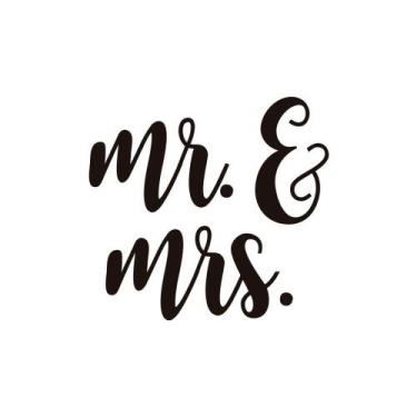 Imagem de Adesivo para balão Mr. E Mrs. - Extra Festas