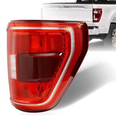 Imagem de Misakomo Luz traseira com ponto cego compatível com Ford F150 XLT 2021 2022 2023 Conjunto de lâmpada traseira - substituição de lanternas traseiras de freio para ML3Z13404C - Tipo de halogênio sem