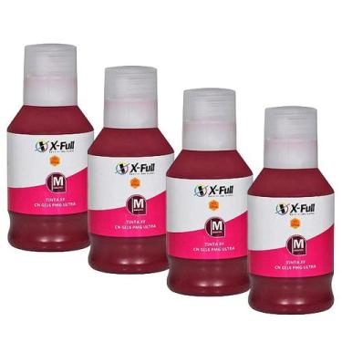 Imagem de Kit 04 Tintas compatíveis Canon GI-16 Magenta Para GX6010, GX7010 e GX