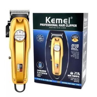 Imagem de Máquina Cabelo Profissional Sem Fio Com Visor Digital  Recarregável - 