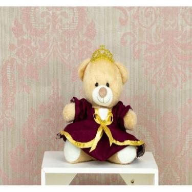 Imagem de URSO DE PELUCIA PRINCESA - TEDDE 12 cm  - CKD CONFECCOES, Marsala